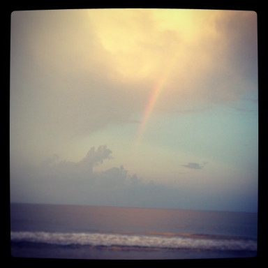 Rainbow at the beach